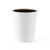 Disposable whilte tasse de café en papier peint double