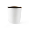 Disposable whilte tasse de café en papier peint double