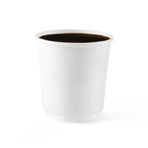 Disposable whilte tasse de café en papier peint double