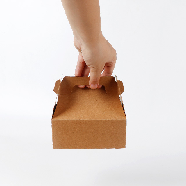 Disposable pliable à emporter Boîte en papier à gâteau de 6 pouces