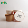 Grandes tasses à soupe Kraft de 32 oz pour la livraison de restauration