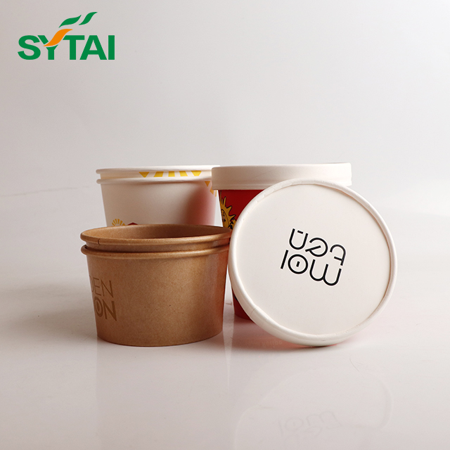 Grandes tasses à soupe Kraft de 32 oz pour la livraison de restauration