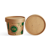 Compostable Kraft Soup Paper Soup Couvrir les couvercles