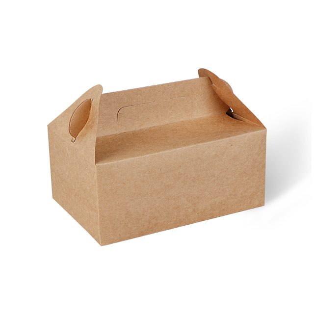 Ensemble de papier à imprimé logo personnalisé Boîte à gâteau Kraft de 8 pouces avec dossiers