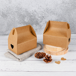 Disposable pliable à emporter Boîte en papier à gâteau de 6 pouces