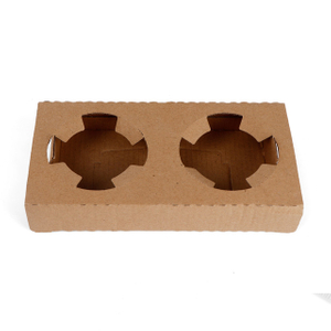 Porte-tasse à double tasse ondulée