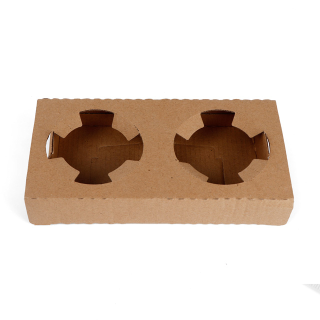 Porte-tasse à double tasse ondulée