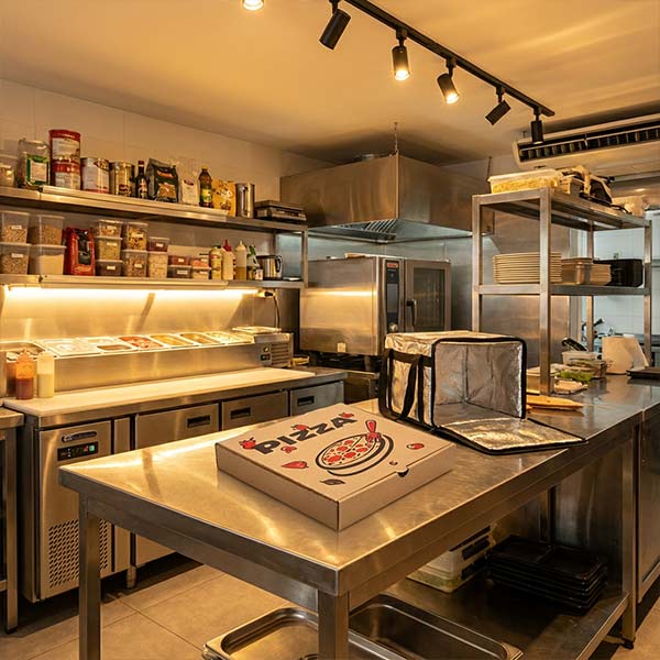 Bo&icirc;te &agrave; pizza carr&eacute;e en carton ondul&eacute; de 9 pouces8