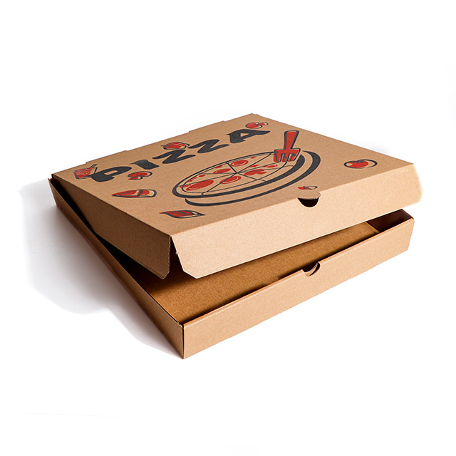 Boîtes à pizza Kraft carrée de 12 pouces