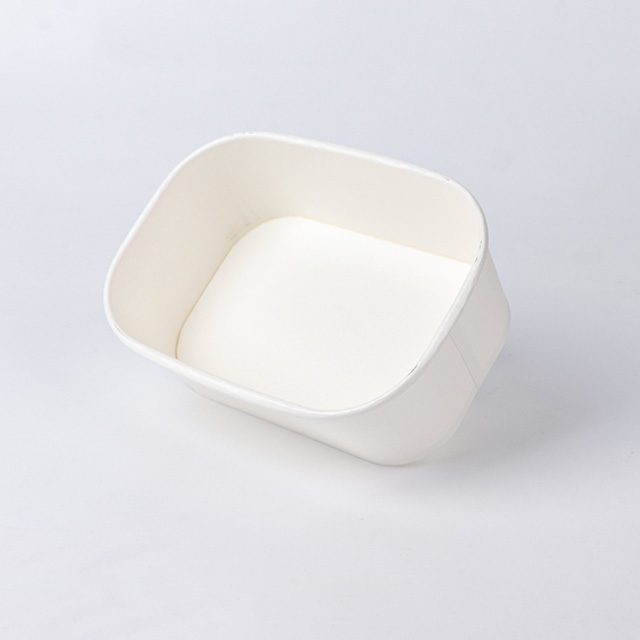 Bol en papier carré kraft de 650 ml