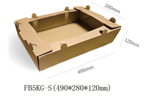 Boîte à poisson en papier imperméable | Solution d'emballage aquaculture de qualité industrielle