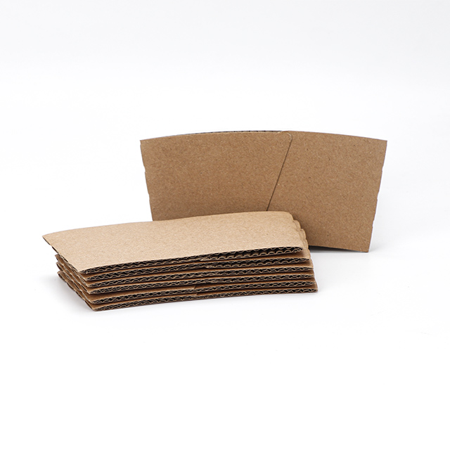 Logo personnalisé Imprimée à la chaleur résistante à l'emballage jetable Caquer des manches de tasse de tasse