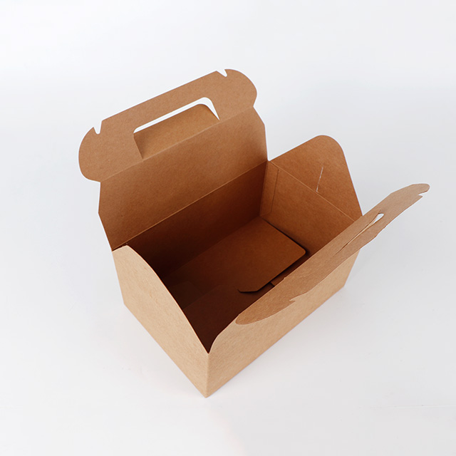 Ensemble de papier à imprimé logo personnalisé Boîte à gâteau Kraft de 8 pouces avec dossiers