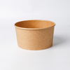 Disposable à emporter Kraft Paper Salad Bowl 500 ml / 750 ml / 1000 ml / 1100 ml / 1300 ml / 1500 ml