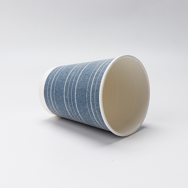 Tasse de papier peint à un simple portable épaissi chaud et froid 12 oz