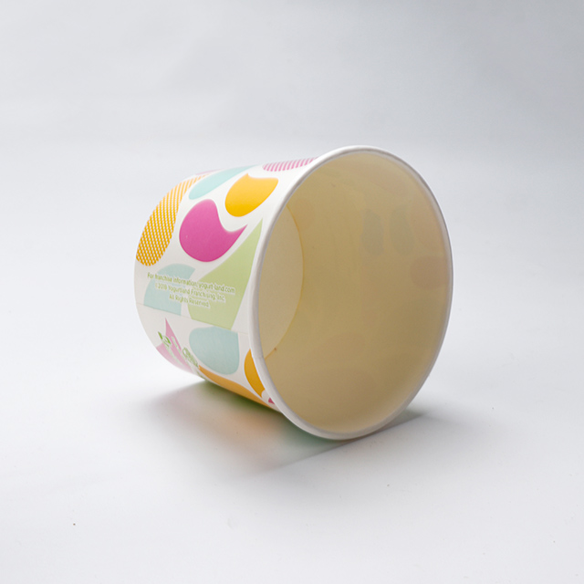 Cup de crème glacée jetable imprimé sur mesure 4oz-16 oz à imprimé personnalisé.