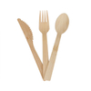 Couteau en bois jetable et ensemble de fourchettes