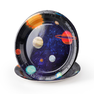 Plateau en papier spatial jetable