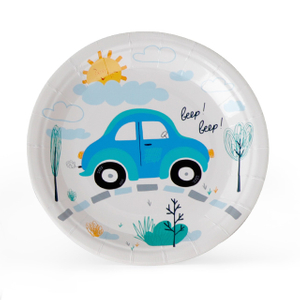 Motifs de fouilles de plaque de plaque en papier de fête de fête de fête