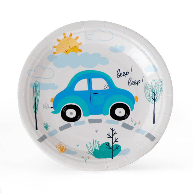 Motifs de fouilles de plaque de plaque en papier de fête de fête de fête