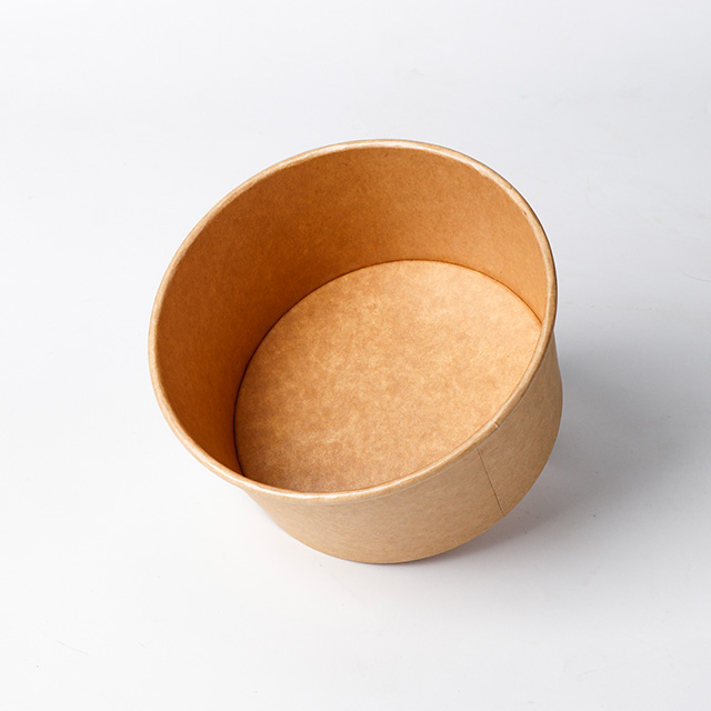 Disposable à emporter Kraft Paper Salad Bowl 500 ml / 750 ml / 1000 ml / 1100 ml / 1300 ml / 1500 ml