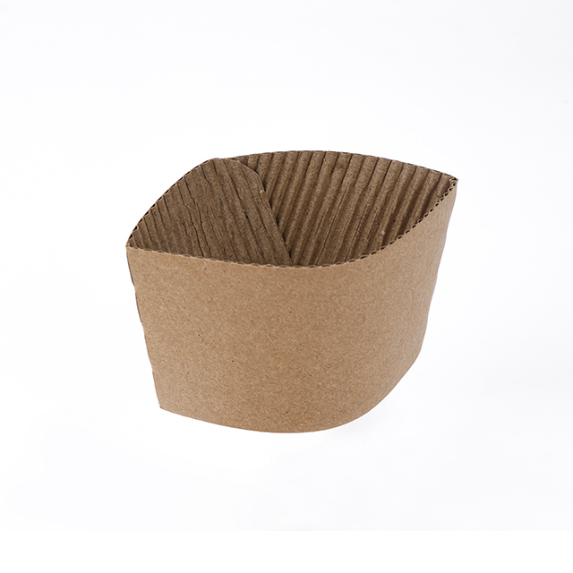 Logo personnalisé Imprimée à la chaleur résistante à l'emballage jetable Caquer des manches de tasse de tasse