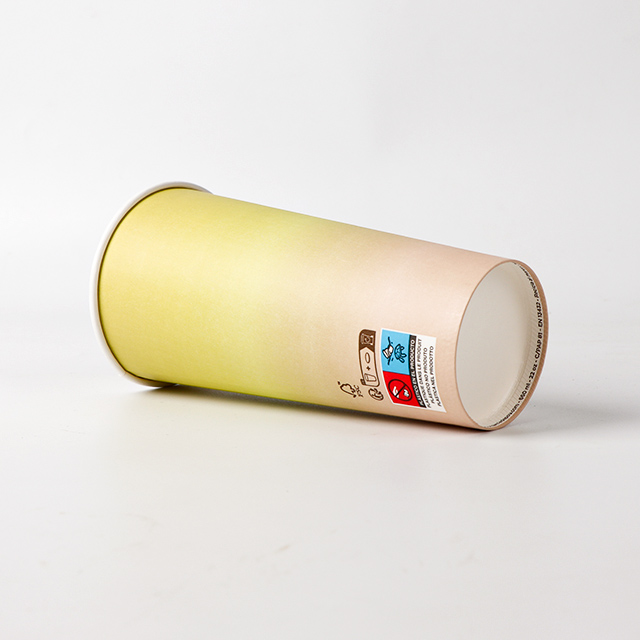 22 oz tasses en papier à paroi durable respectueuses pour les boissons chaudes et froides