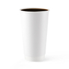 Disposable whilte tasse de café en papier peint double