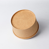 Disposable à emporter Kraft Paper Salad Bowl 500 ml / 750 ml / 1000 ml / 1100 ml / 1300 ml / 1500 ml