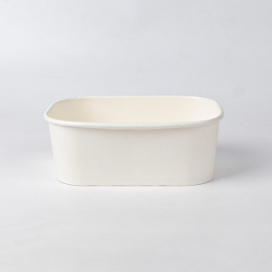 Bol en papier carré kraft de 650 ml