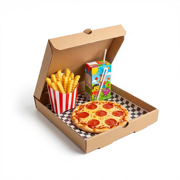 Bo&icirc;te &agrave; pizza carr&eacute;e en carton ondul&eacute; de 9 pouces6