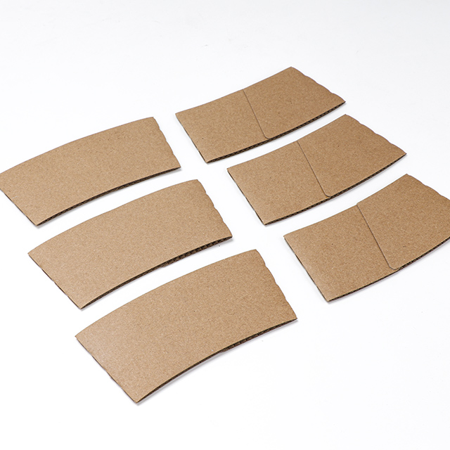 Logo personnalisé Imprimée à la chaleur résistante à l'emballage jetable Caquer des manches de tasse de tasse