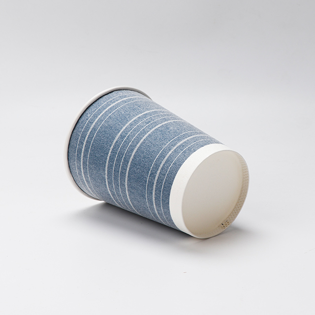 Tasse de papier peint à un simple portable épaissi chaud et froid 12 oz