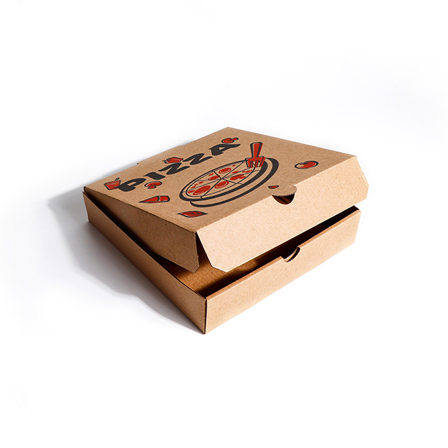 Boîte à pizza Kraft ondulée de 7 pouces