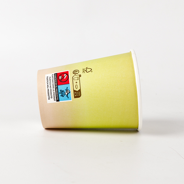 Eborlage à base d'eau jetable 7 oz de papier pour le café pour boissons chaudes