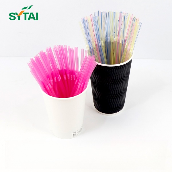 Pailles bioplastiques compostables PLA de 8 mm 