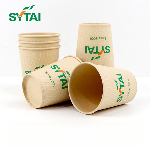 Tasse de café en papier gaufré personnalisée