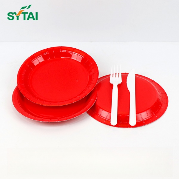 Assiettes en papier compostables en vrac