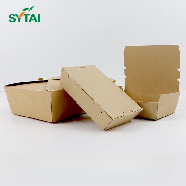 Conteneurs à emporter compostables Boîte à emporter en papier
