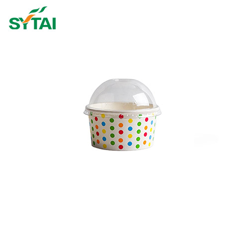 Tasses de crème glacée jetables de 8 oz avec couvercles