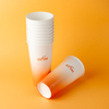 Gobelet en papier jetable pour boissons gazeuses froides avec couvercle