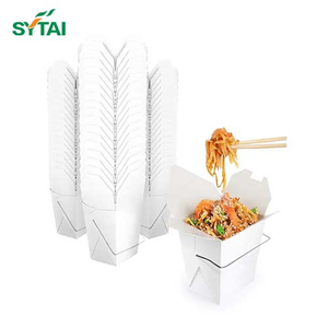 Boîte de nouilles en papier blanc 500 pièces