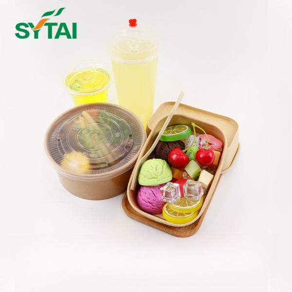 Saladiers en papier 1100 ml avec couvercles