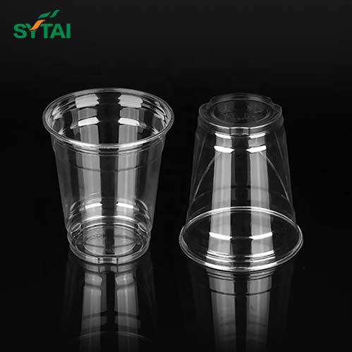 Tasses jetables de café et de thé au lait en PET avec logo personnalisé
