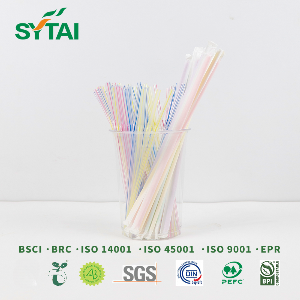 Pailles compostables PLA en gros en vrac