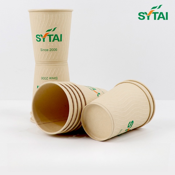 Tasse à café en papier gaufré Kraft 20 oz 