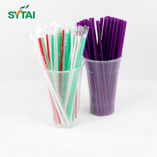 Paille Pla biodégradable de 12 mm compostable