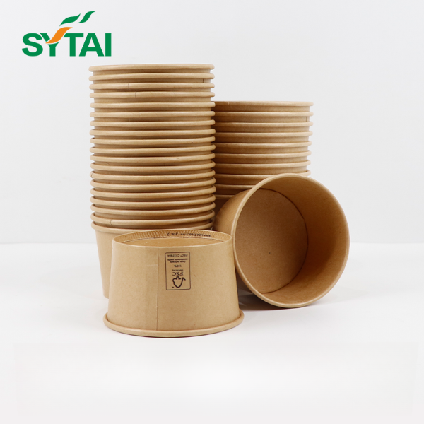 Tasses à soupe en papier avec couvercles 8oz