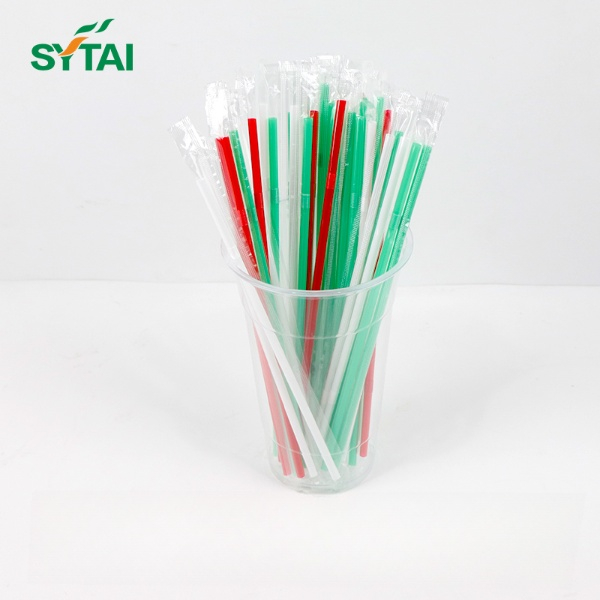 Pailles à boire en PLA de 10 mm, paille biodégradable