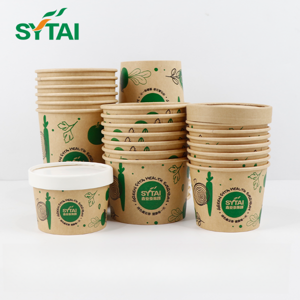 Récipients à soupe en papier de 32 oz avec couvercles